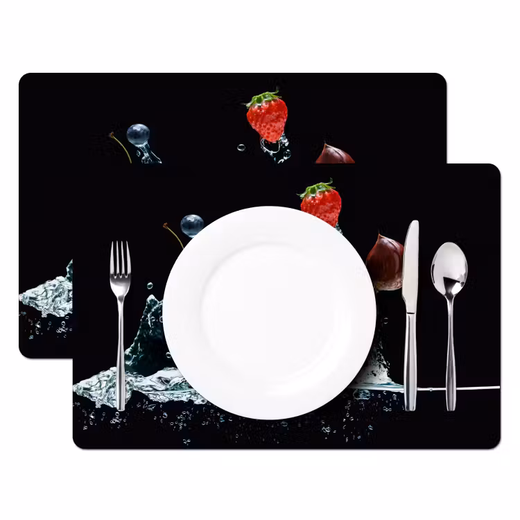 Vinilo para manteles individuales - Carnaval de frutas y agua — 2
