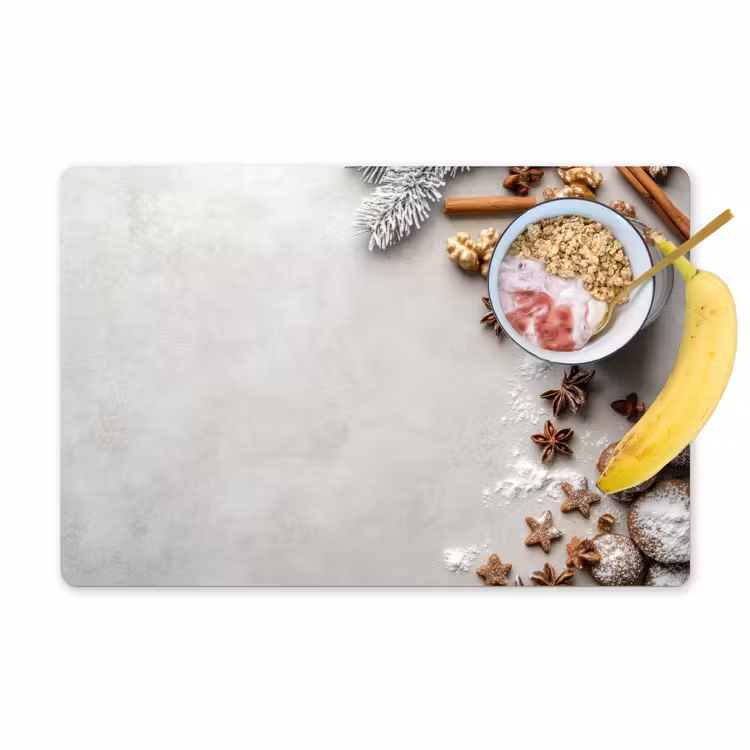 Salvamanteles - Hierbas - Invierno - Leche - Hormigón — 1