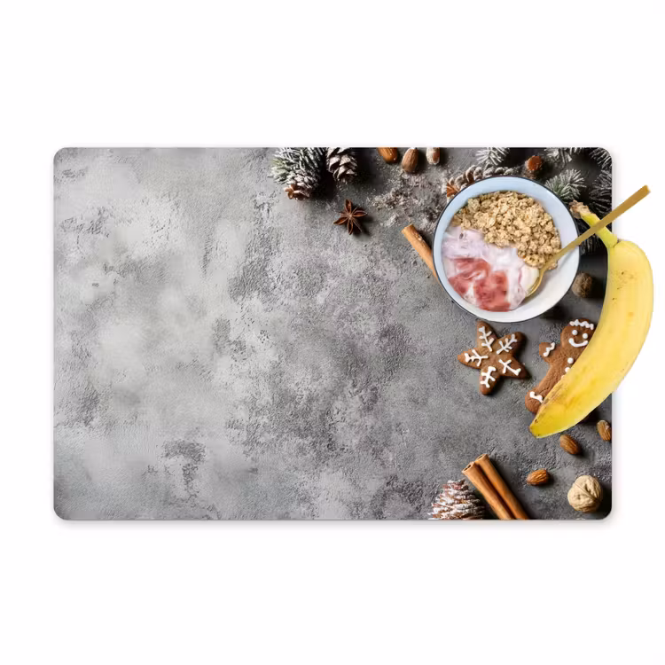 Salvamanteles - Navidad - Pastelería - Gris - Rural — 1
