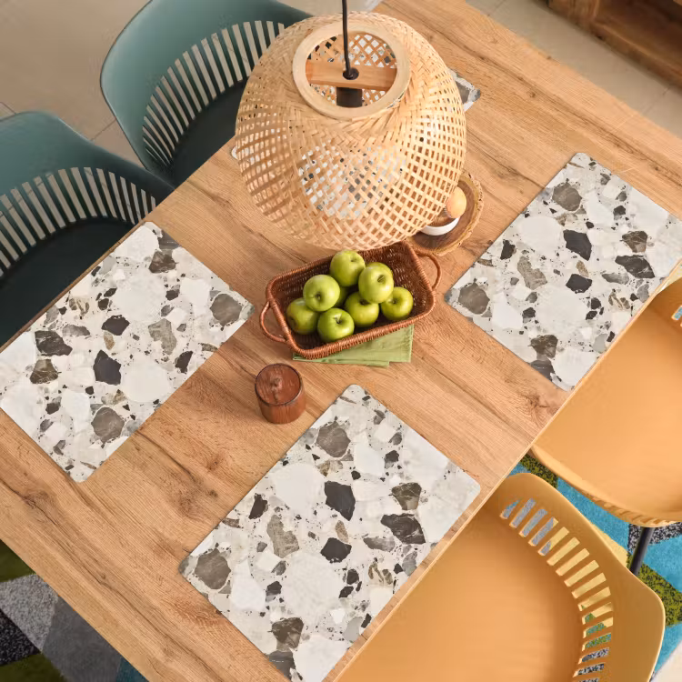 Salvamanteles - Neutro - Piedras - Decoración - Terrazo — 3