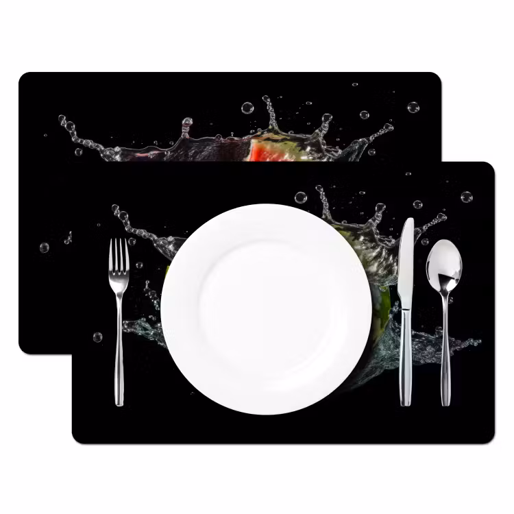 Vinilo para manteles individuales - Sandía - Negra - Agua - Fruta - Melón — 2