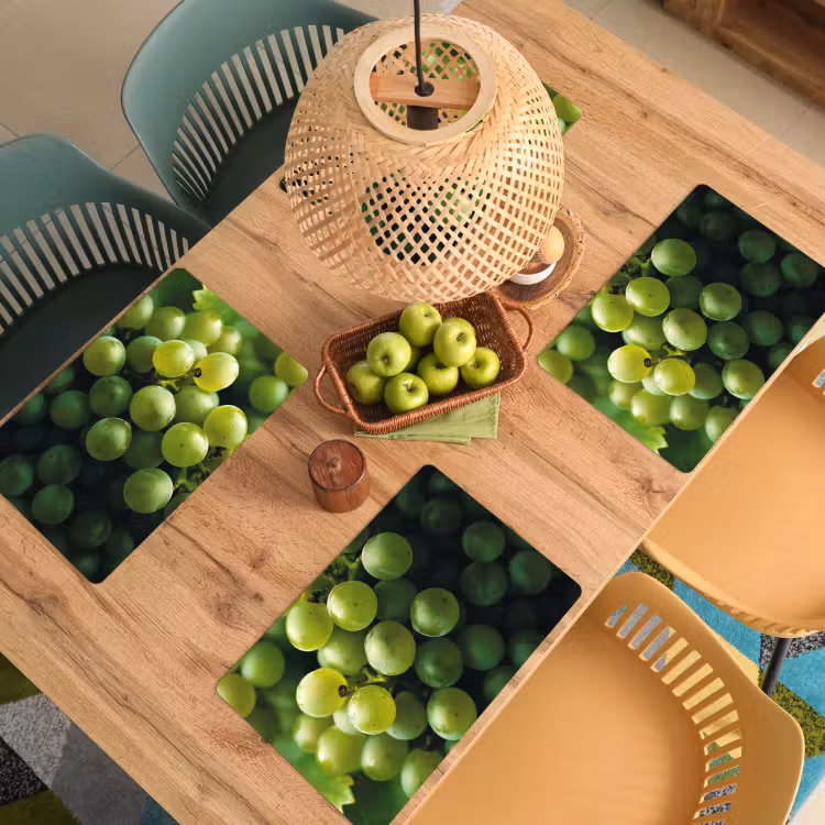 Vinilo para manteles individuales - Uvas - Racimo - Verde — 3