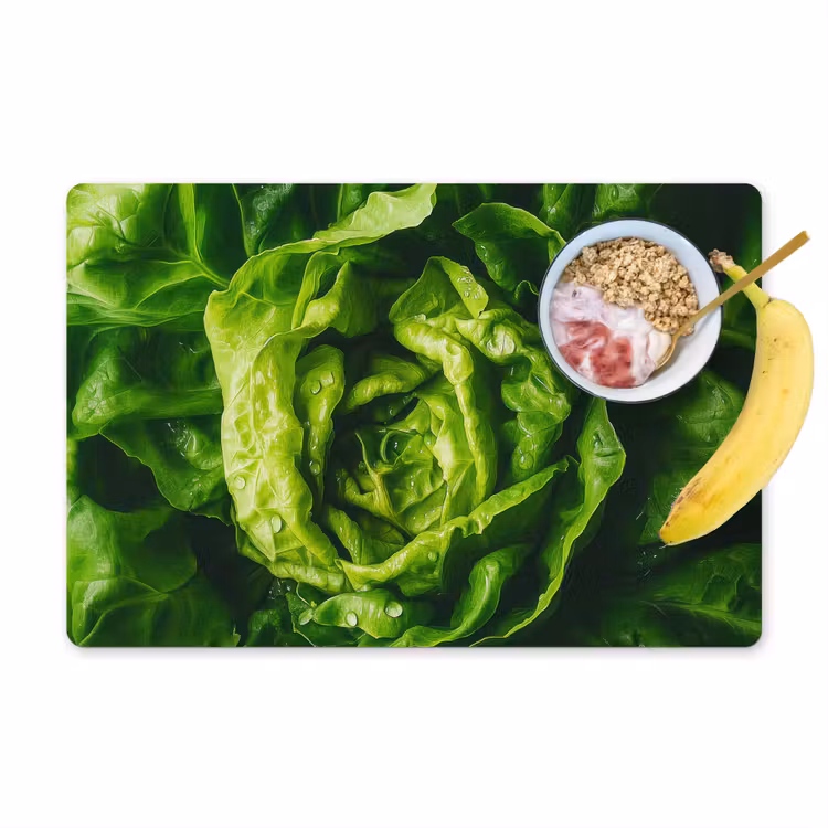 Vinilo para manteles individuales - Verduras - Lechuga - Verde — 1