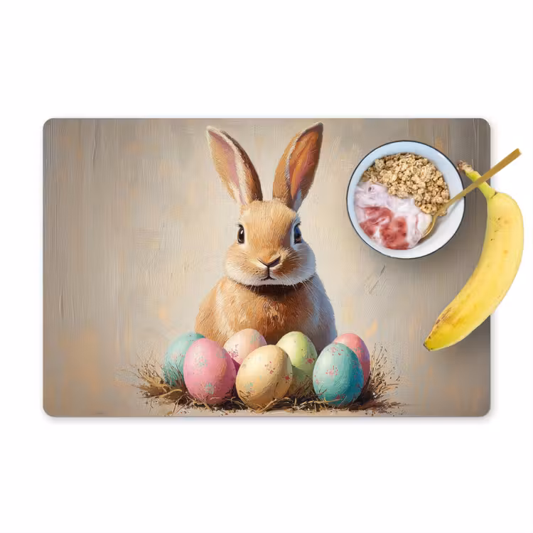 Salvamantel – 6 piezas - Conejo de Pascua - Pastel - Huevos — 1