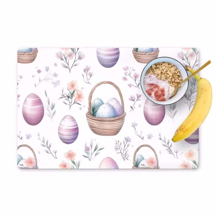 Salvamantel – 6 piezas - Flores - Huevos de Pascua - Patrón — 1