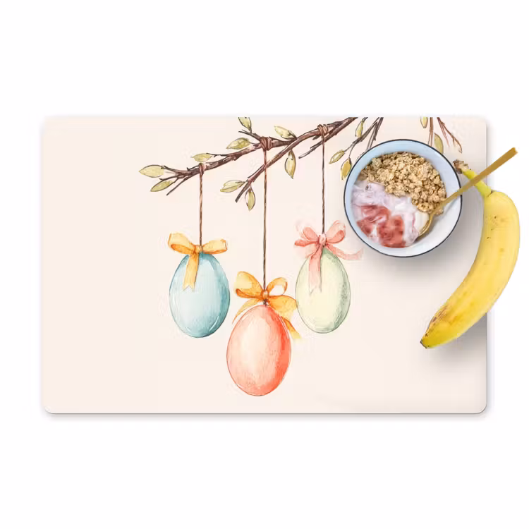 Salvamantel – 6 piezas - Pastel de Pascua - Lazo - Huevos — 1