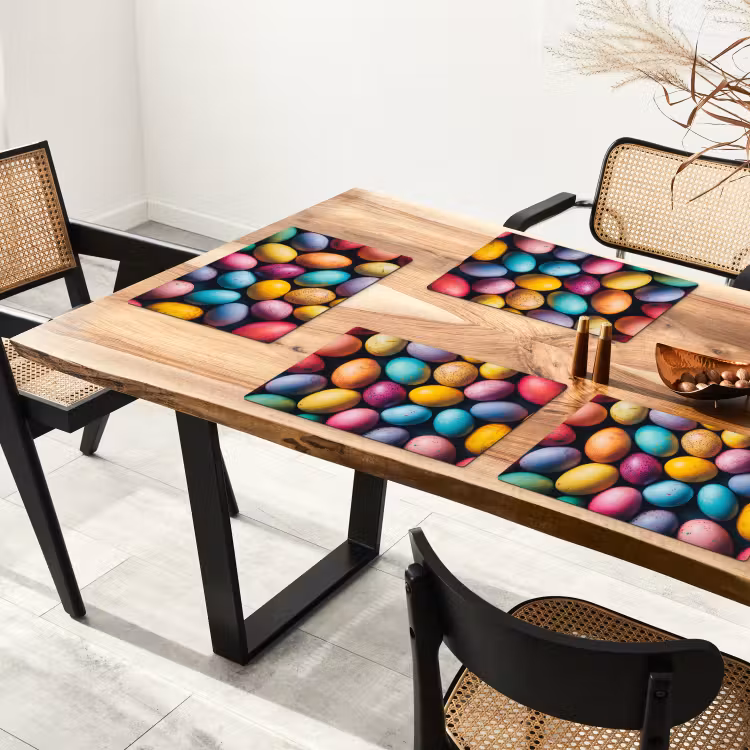 Salvamantel – 6 piezas - Colorido - Huevos de Pascua - Salpicaduras — 4