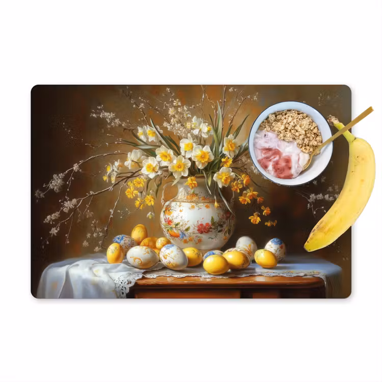 Salvamantel – 6 piezas - Huevos de Pascua - Naturaleza muerta - Jarrón — 1