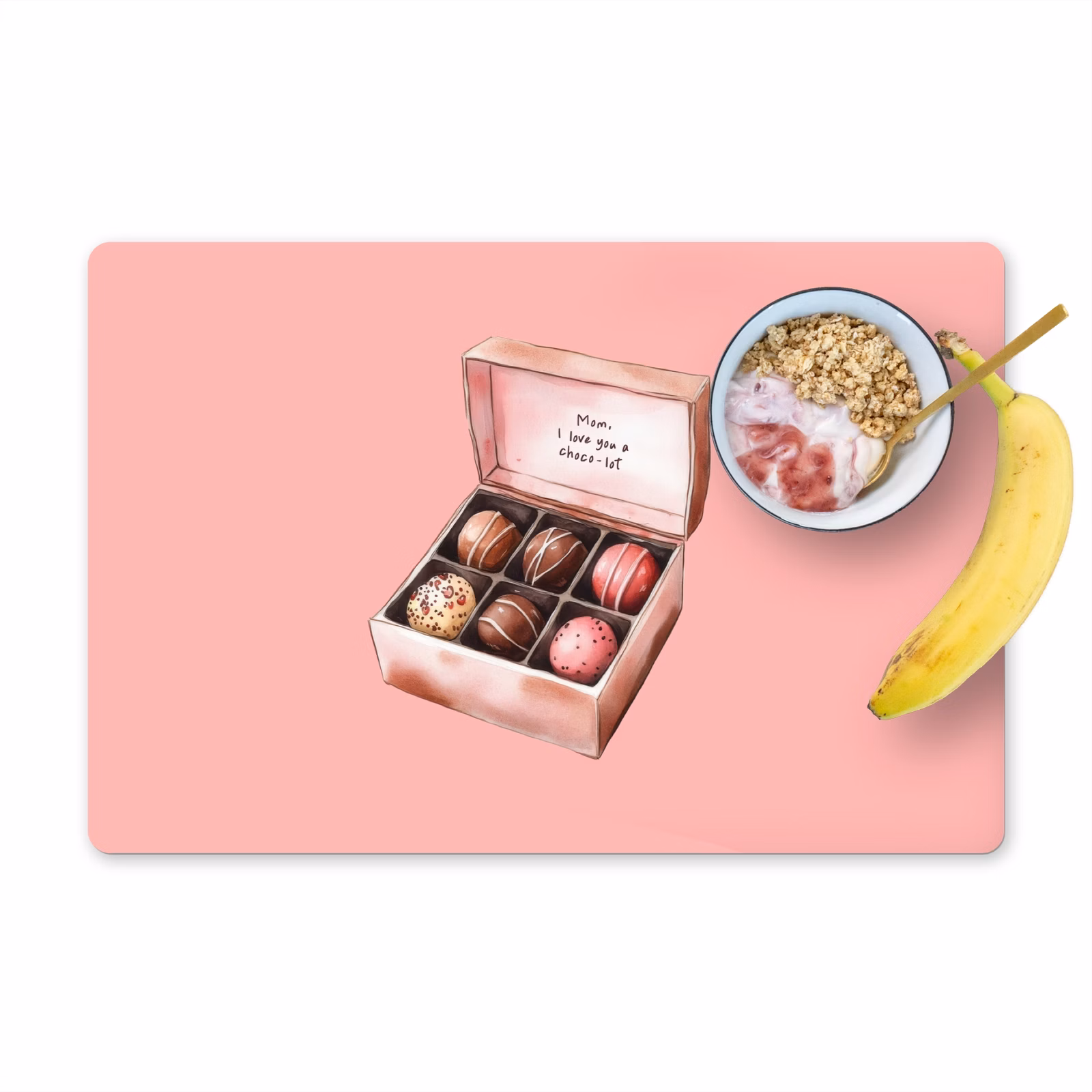 Salvamanteles - Caja - Bombones - Amar - Texto — 1
