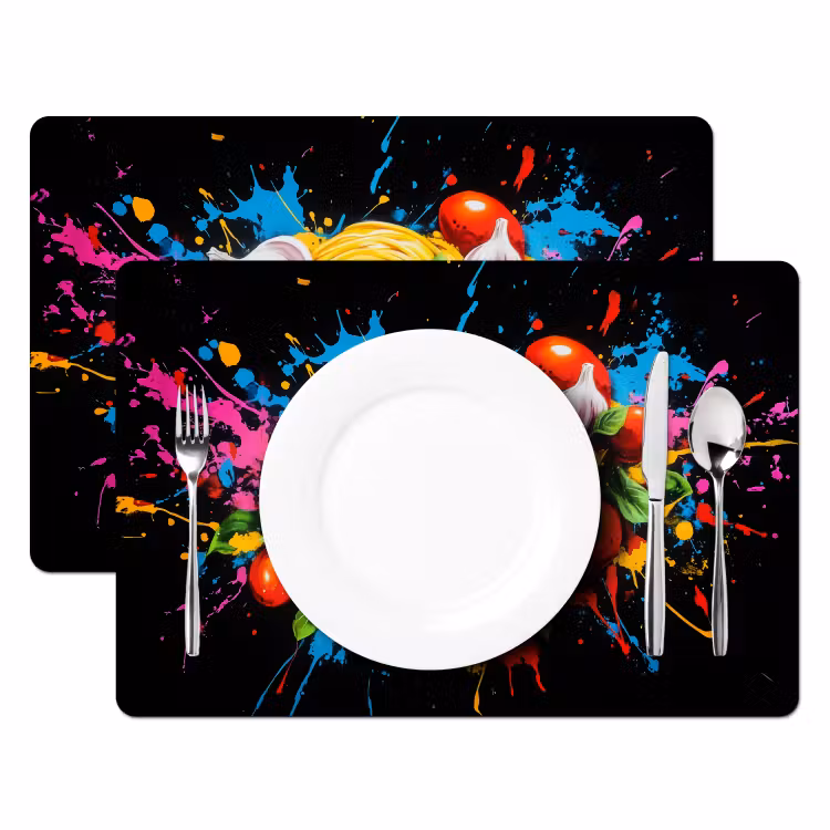 Salvamanteles - Espagueti - Graffiti - Pintura - Colorido - Comida - Moderno — 2