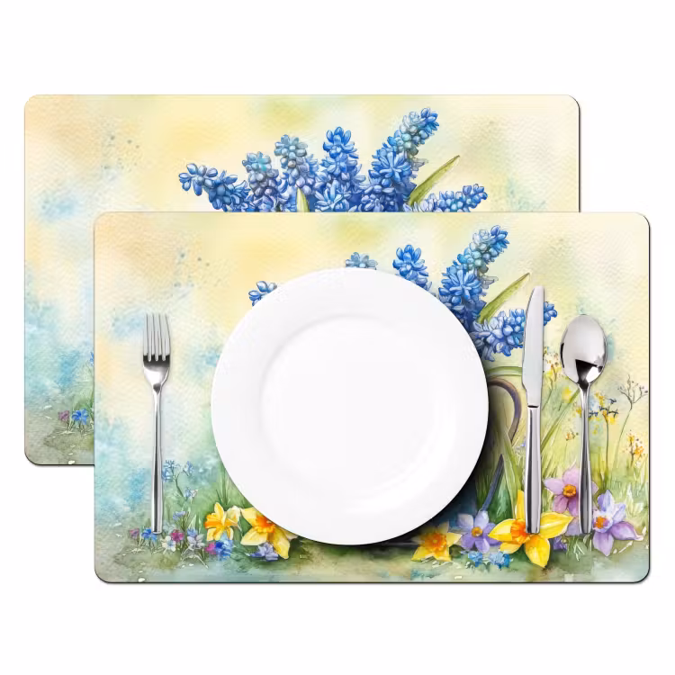 Vinilo para manteles individuales - Regadera - Lavanda - Flores — 2