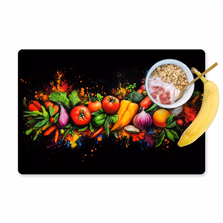 Salvamanteles - Verduras - Alimentos - Hierbas - Graffiti - Cocina — 1