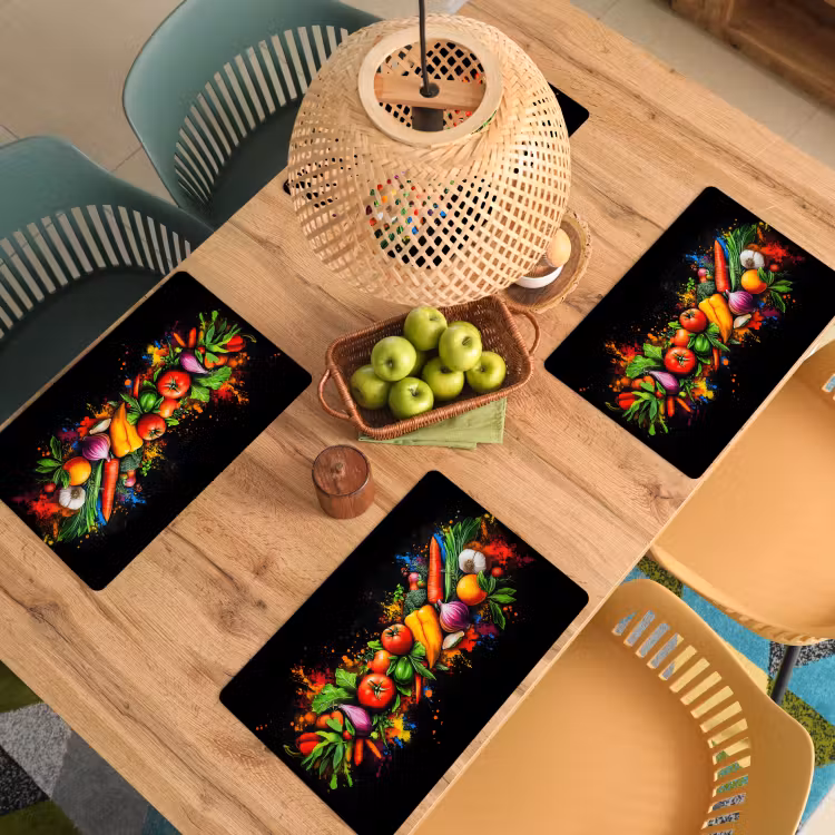 Salvamanteles - Verduras - Alimentos - Hierbas - Graffiti - Cocina — 3