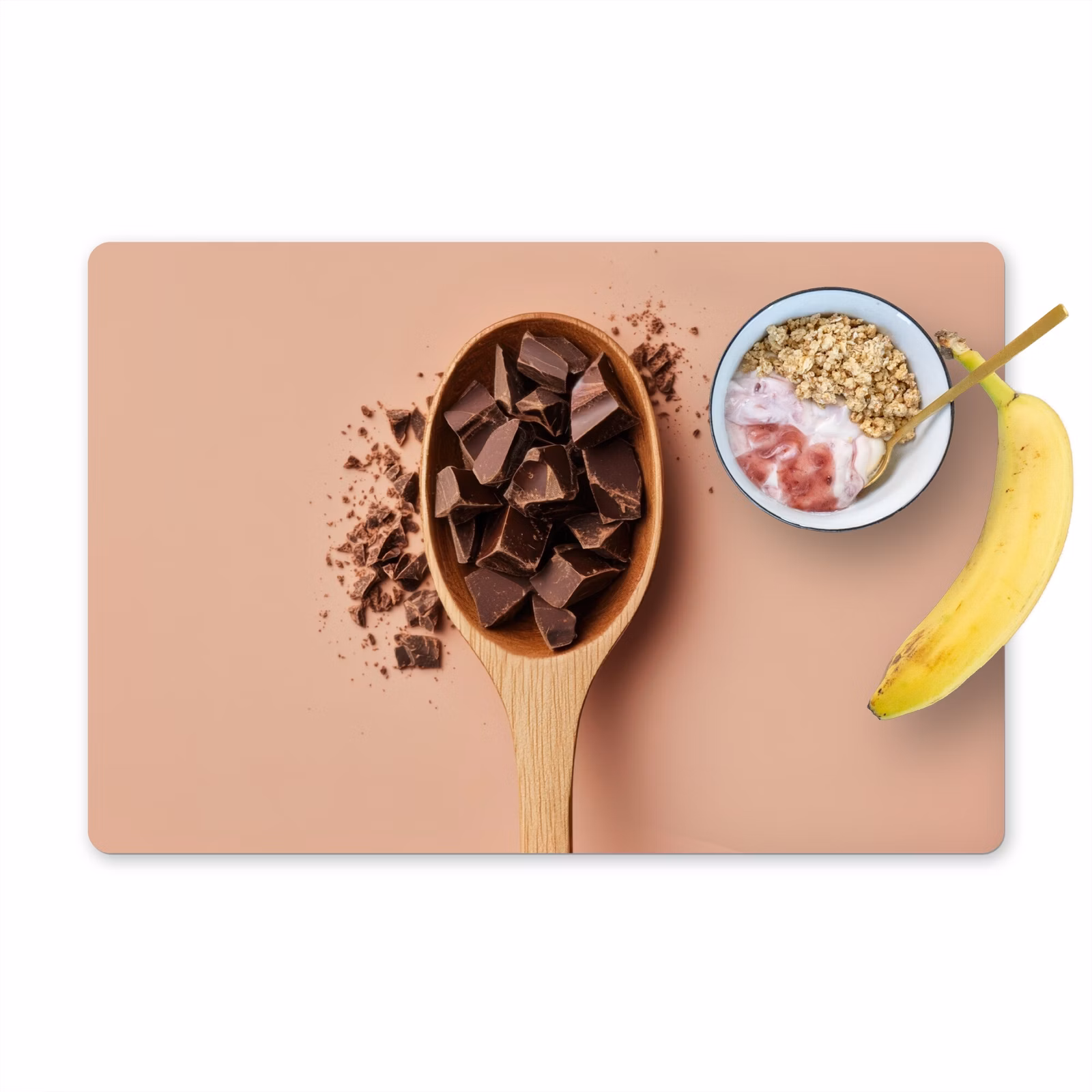 Salvamanteles - Chocolate - Madera - Cuchara — 1