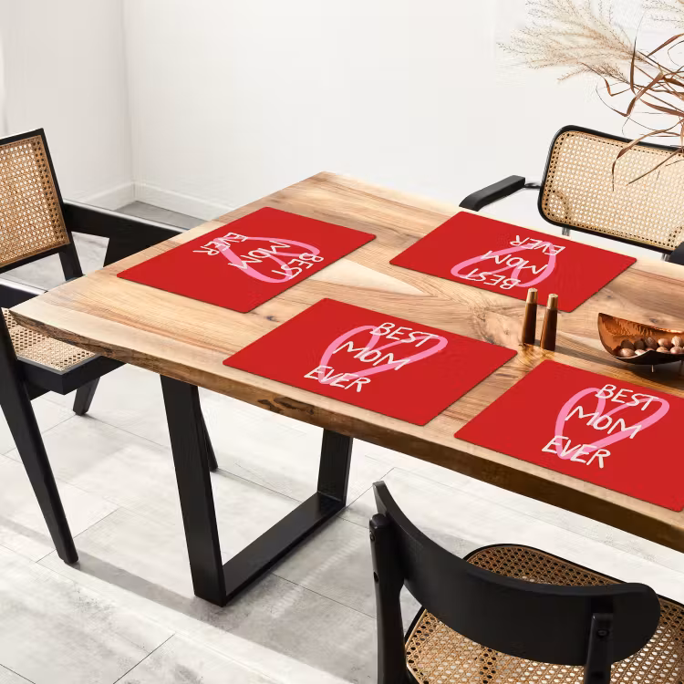 Salvamanteles - Madre - Cita - Corazón - Rojo — 4