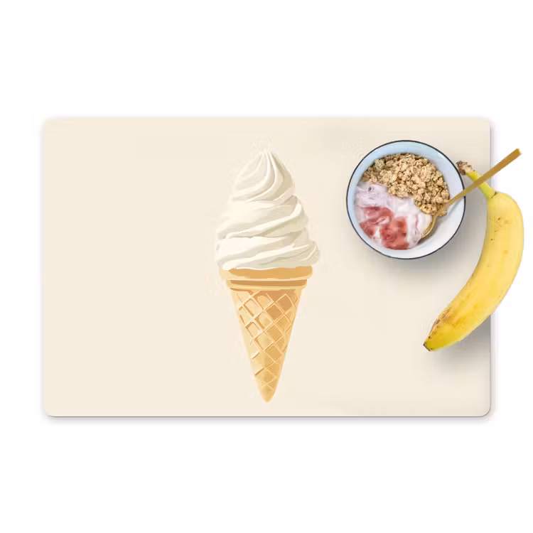 Salvamanteles - Cono de helado - Blanco — 1