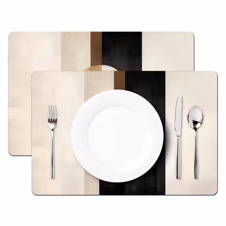 Vinilo para manteles individuales - Geométrico - Formas - Blanco — 2