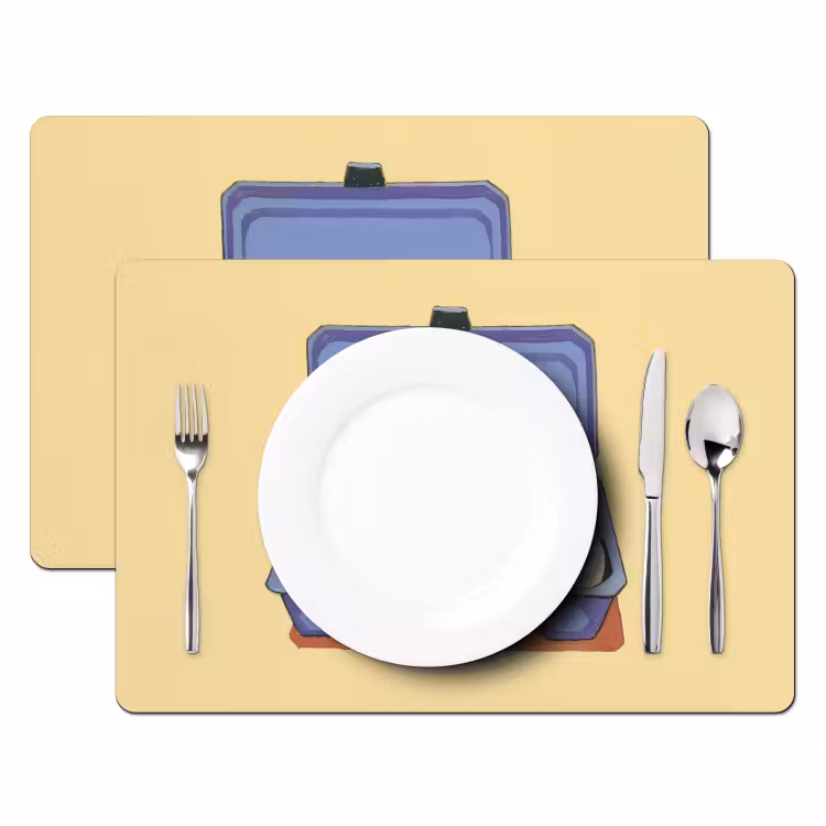 Salvamanteles - Huevos - Caja - Minimalista - Azul — 2