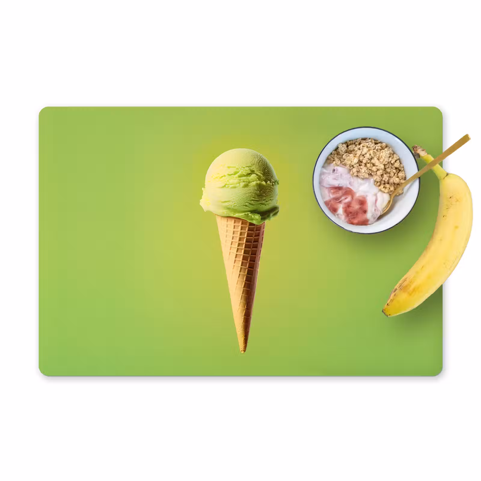 Salvamanteles - Cuerno - Pala de helado - Verde — 1