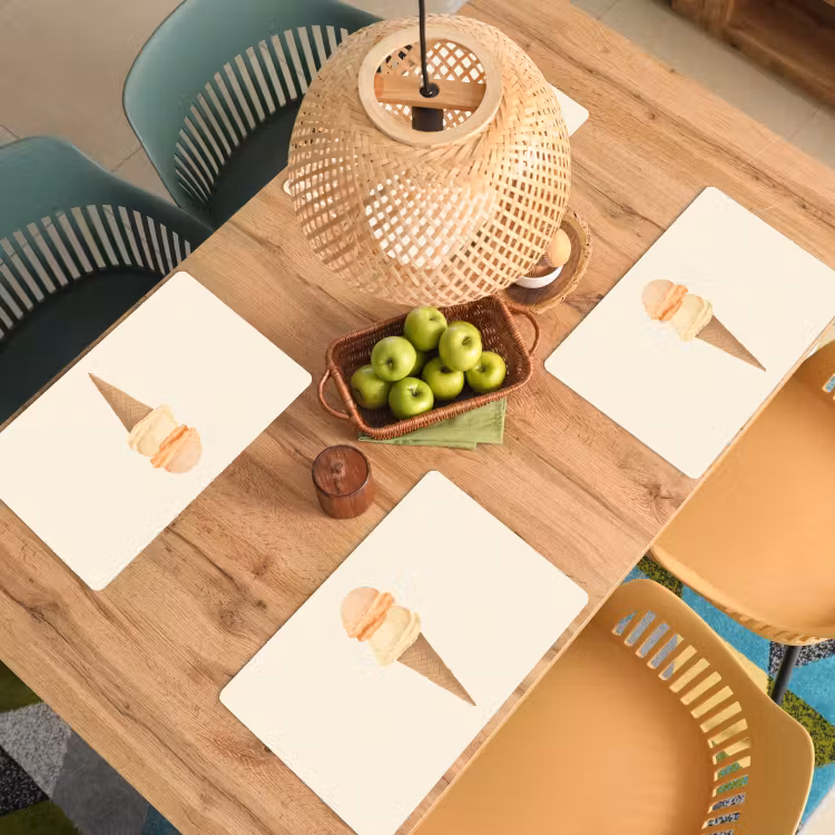 Salvamanteles - Minimalista - Pala helado - Cuerno - Beige — 3