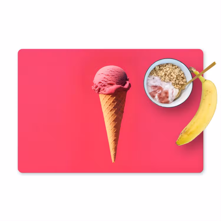 Salvamanteles - Pala helado - Rosa - Cuerno — 1