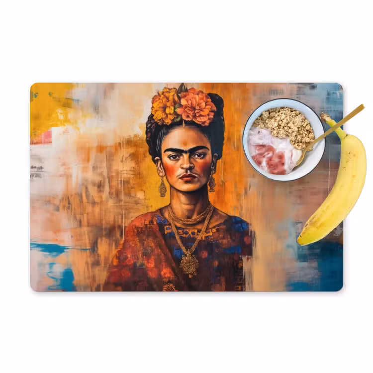 Vinilo para manteles individuales - Retrato - Joyería - Pintura — 1