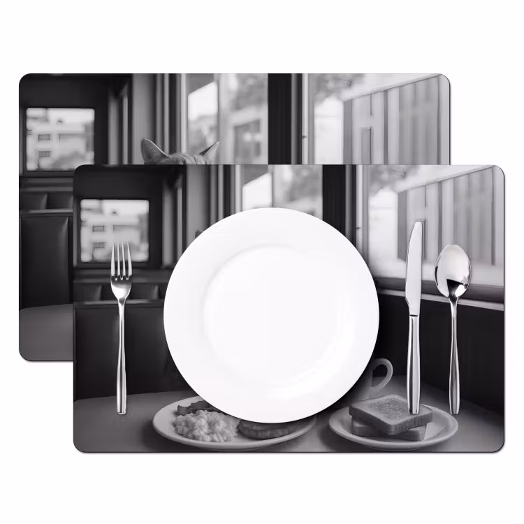 Salvamanteles - Gato - Café - Pan - Negro — 2
