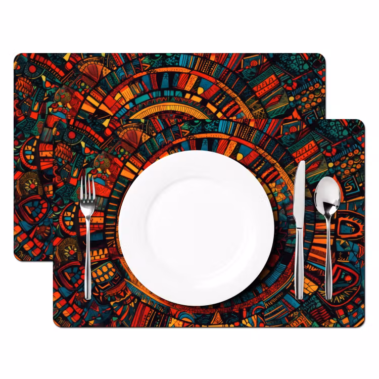 Vinilo para manteles individuales - Mandala - Círculos - Patrones — 2