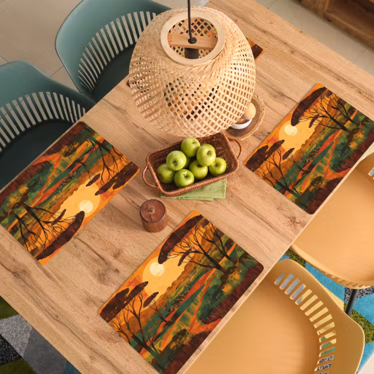 Vinilo para manteles individuales - Paisaje - Africano - Sol — 3