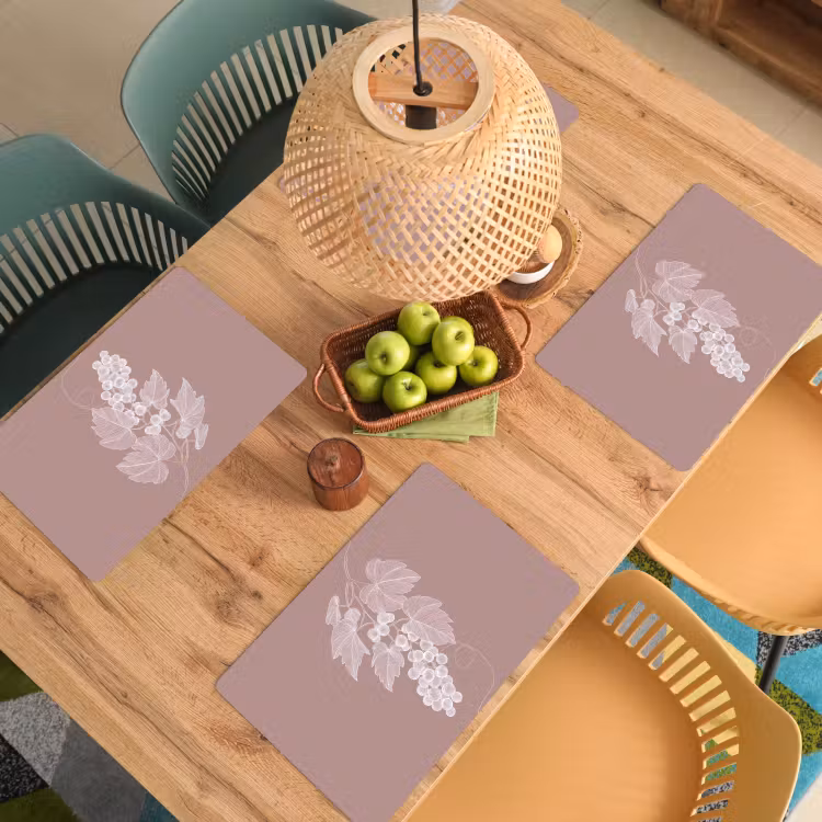 Vinilo para manteles individuales - Truss - Uvas - Ilustración - Hojas — 3