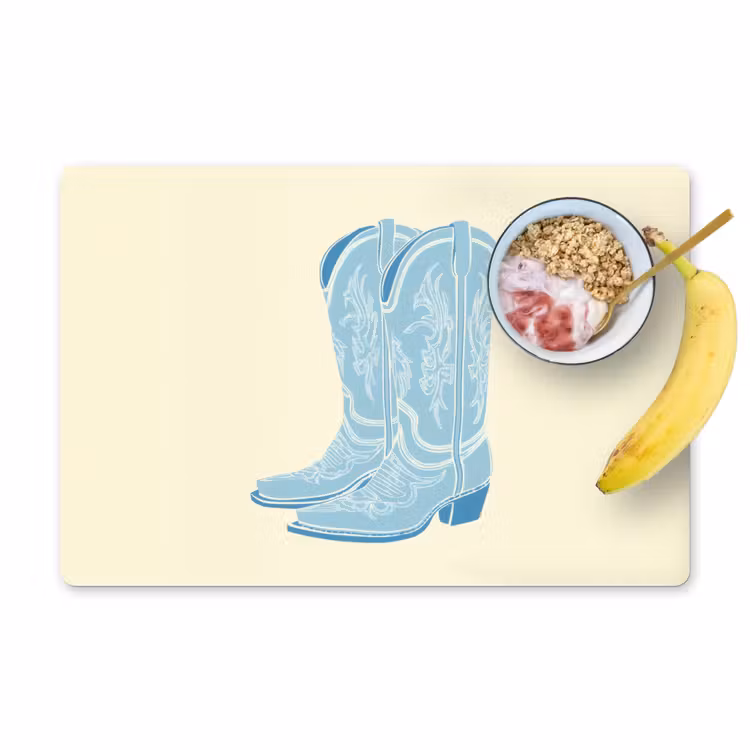 Vinilo para manteles individuales - Ilustración - Botas vaqueras - Patrón — 1