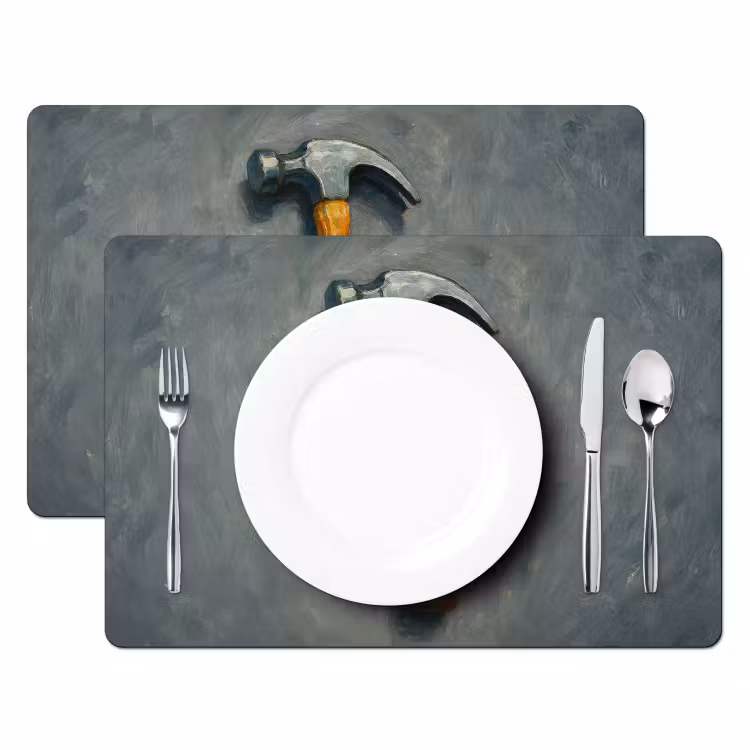Vinilo para manteles individuales - Martillo - Pintura - Herramientas — 2