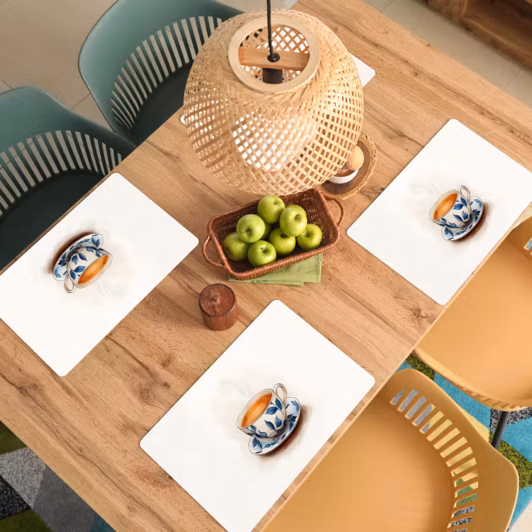 Salvamanteles - Taza de té - Hojas - Azul — 3