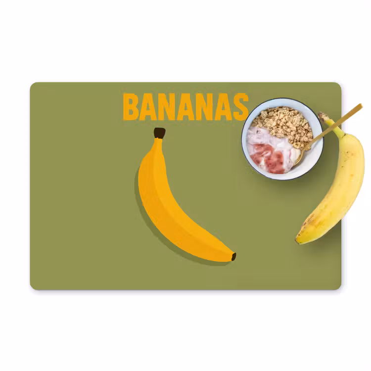 Salvamanteles - Banana - Minimalista - Amarillo — 1