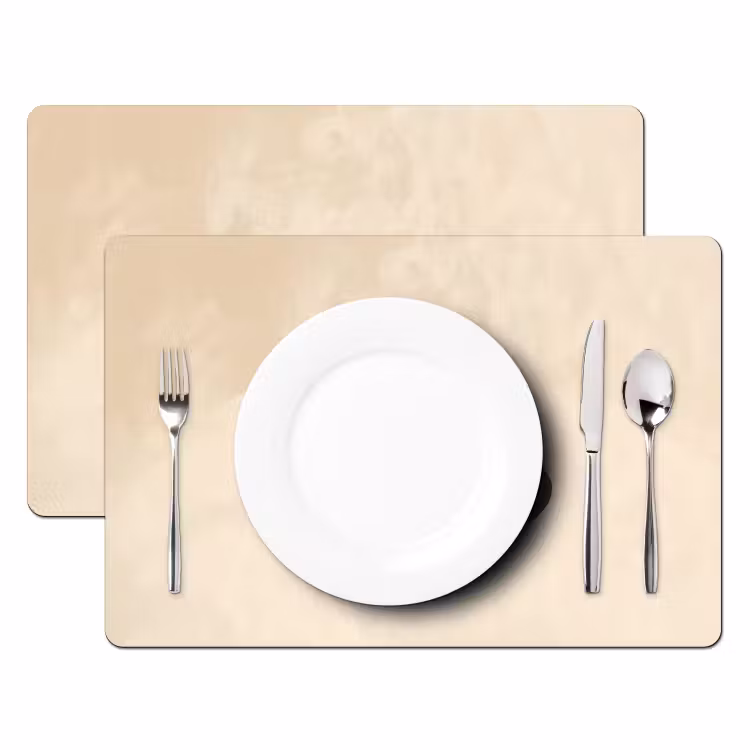 Salvamanteles - Sombrero - Minimalista - Sombra - Beige — 2