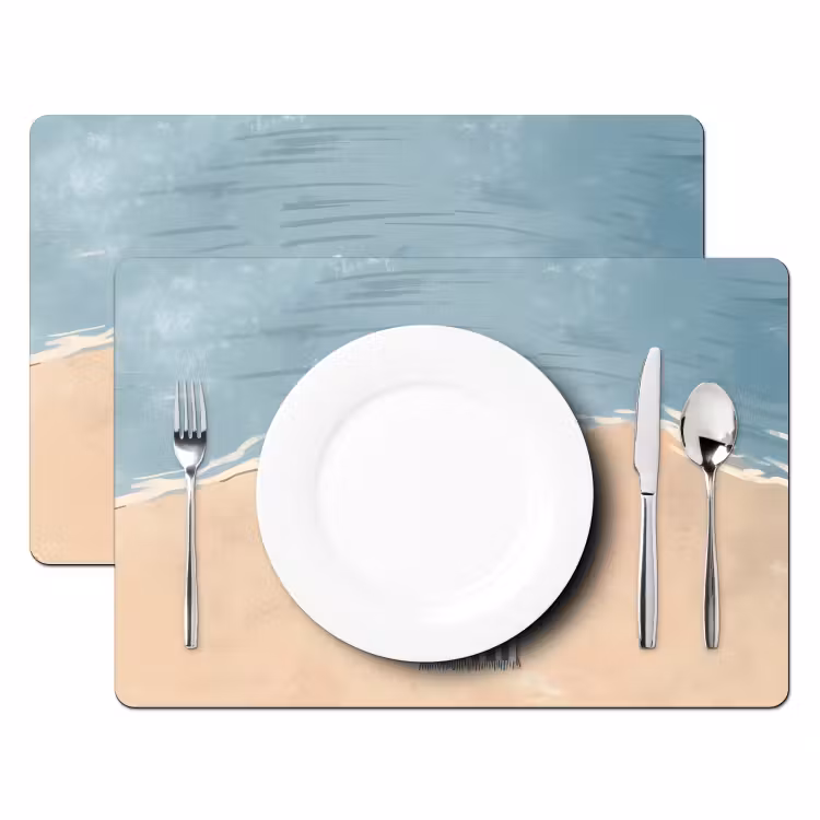 Salvamanteles - Toalla de playa - Rayas - Sombrilla - Playa — 2