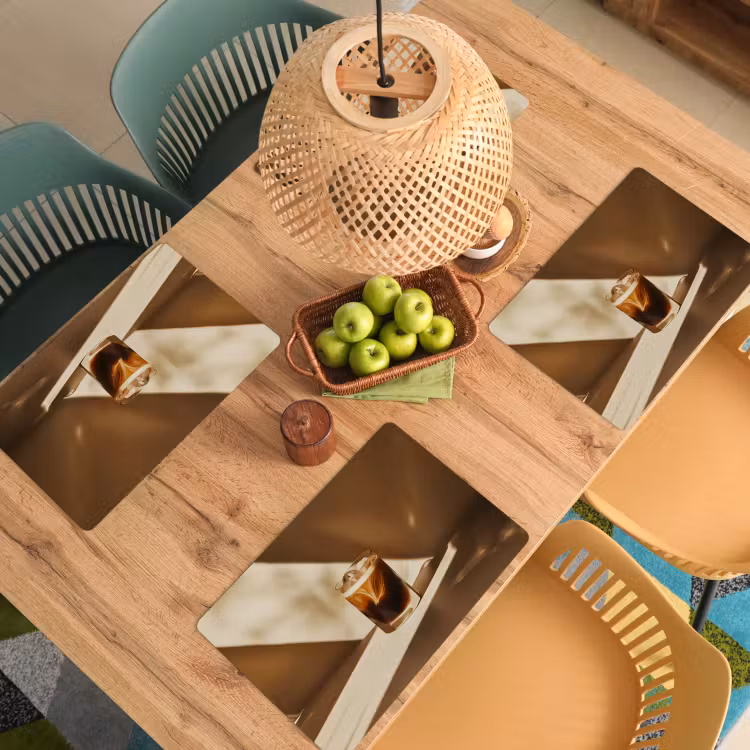 Vinilo para manteles individuales - Vaso - Café helado - Sombra - Marrón — 3
