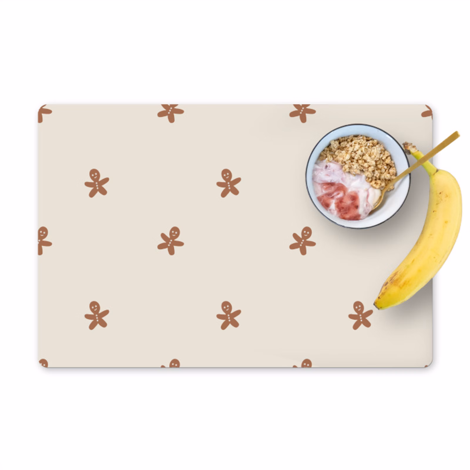 Vinilo para manteles individuales - Patrón - Galletas - Beige — 1
