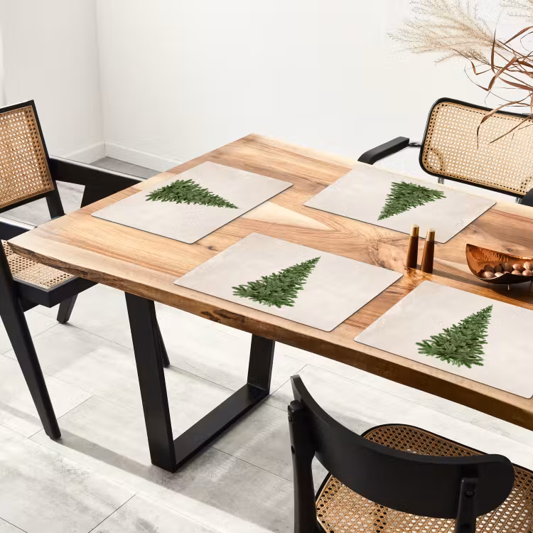 Vinilo para manteles individuales - Árbol de Navidad - Verde - Navidad - Vacaciones — 3