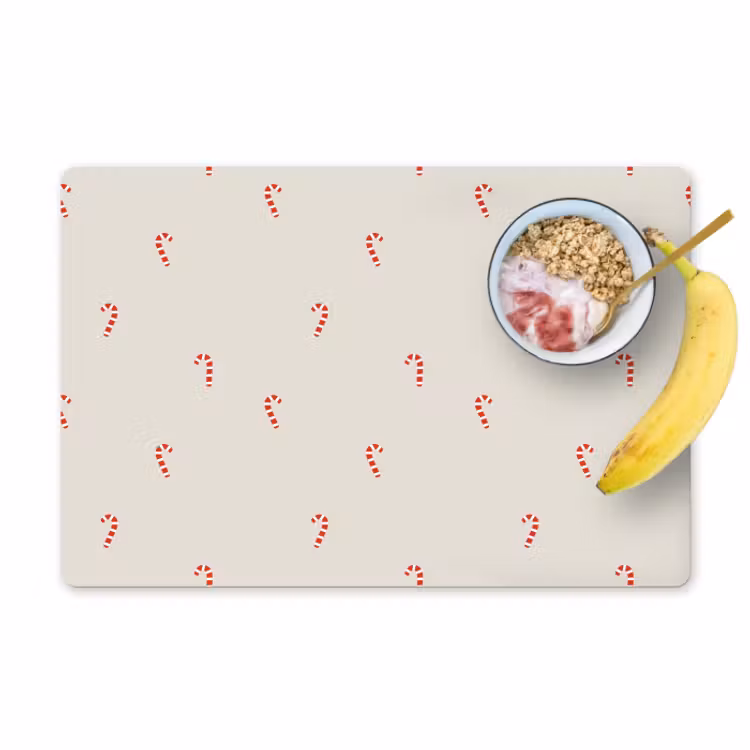 Vinilo para manteles individuales - Estampado - Palos ácidos - Beige — 1