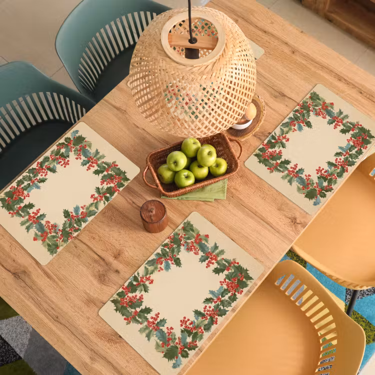 Vinilo para manteles individuales - Hulstrand - Bayas - Beige — 3