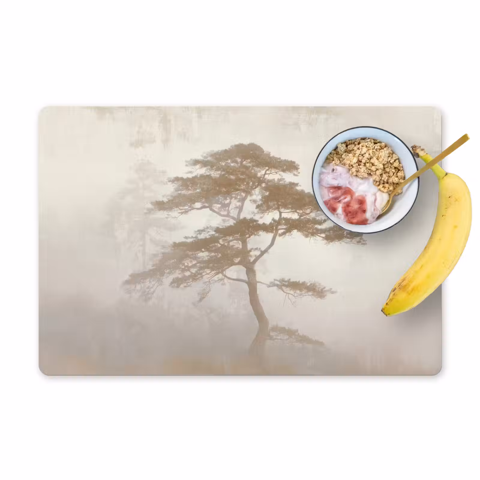 Vinilo para manteles individuales - Árbol - Estilo oriental - Paisaje — 1