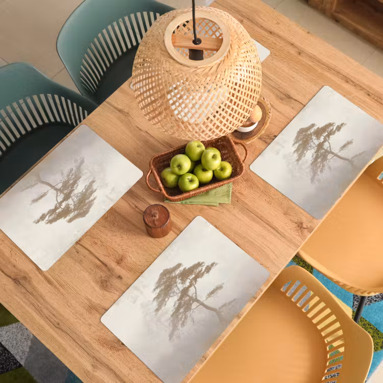 Vinilo para manteles individuales - Árbol - Estilo oriental - Paisaje — 3