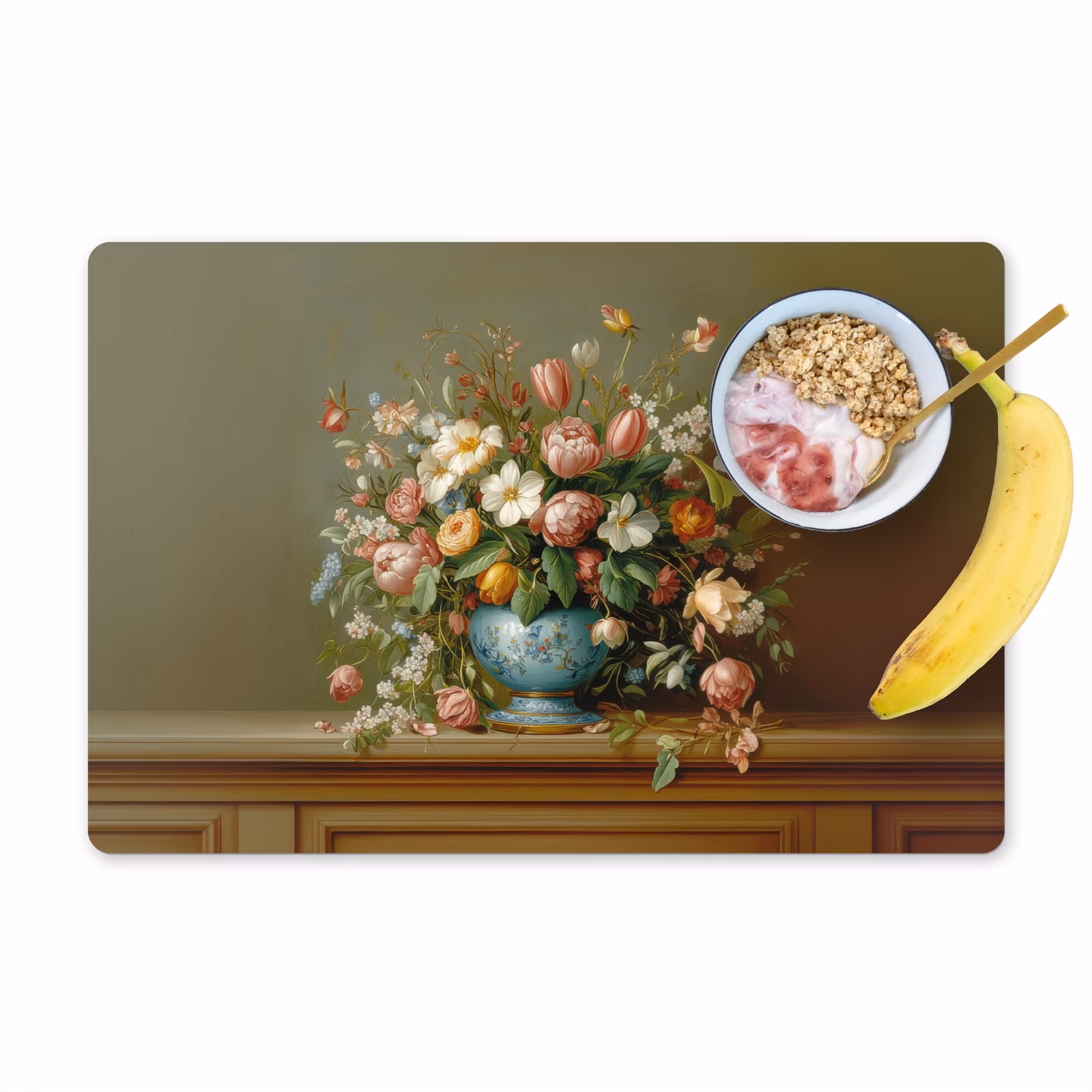 Vinilo para manteles individuales - Florero - Pastel - Colores - Flores — 1