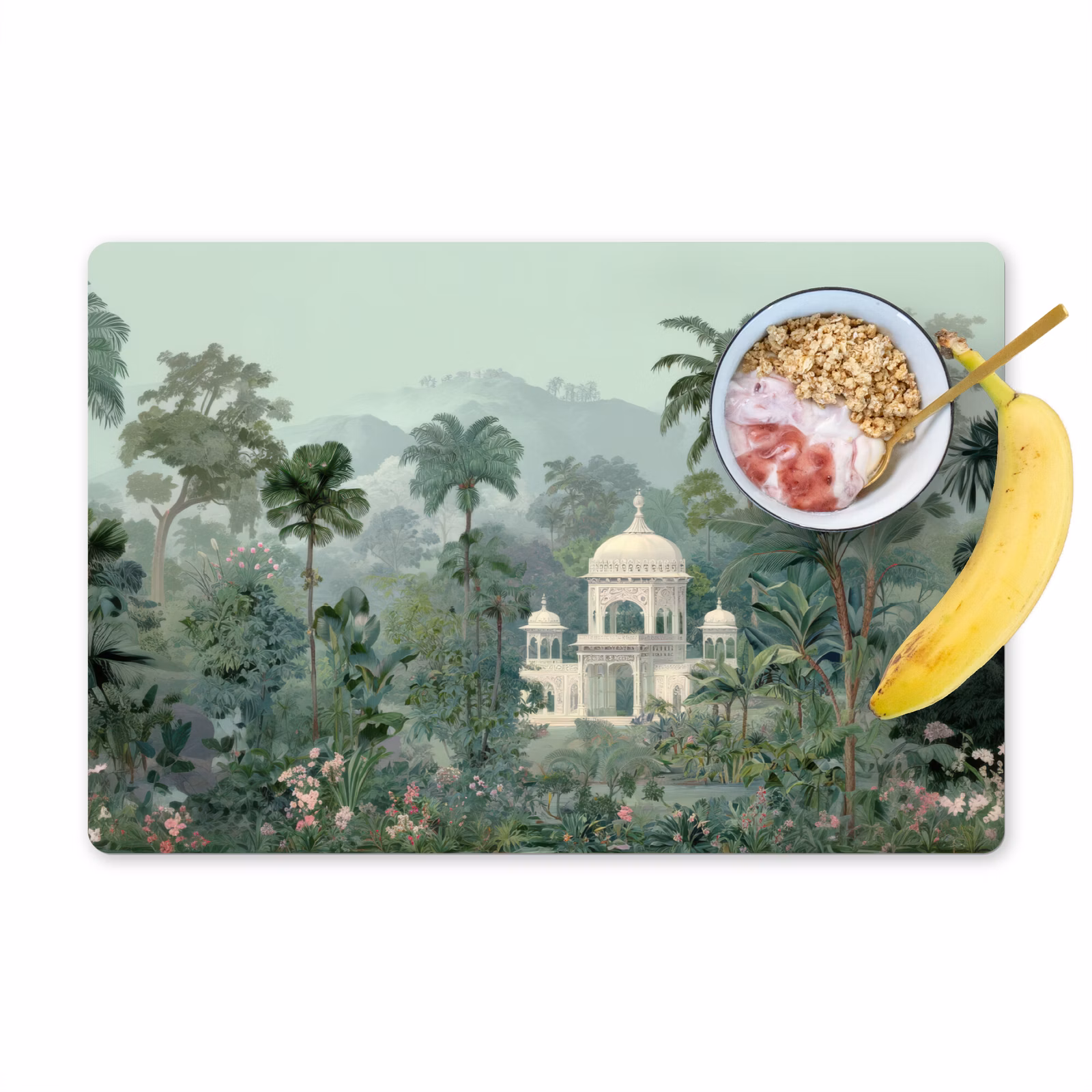 Vinilo para manteles individuales - Jardín tropical - Cúpula - Flores — 1