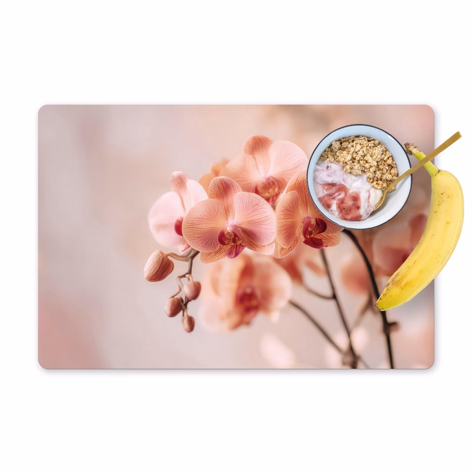 Vinilo para manteles individuales - Orquídea - Flores - Rosa - Pétalos — 1