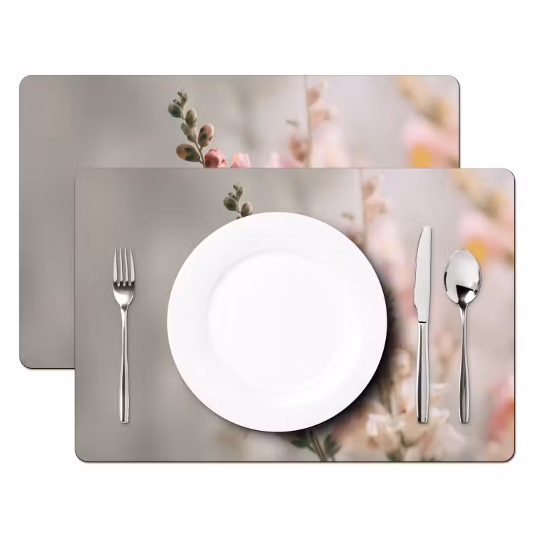 Vinilo para manteles individuales - Flor - Boca de dragón - Rosa - Tallo — 2