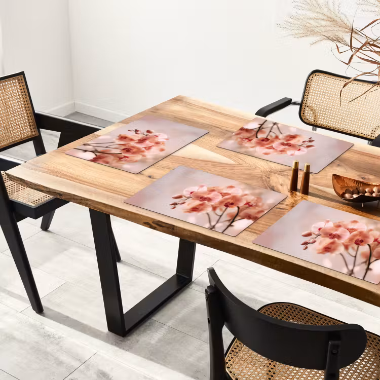 Vinilo para manteles individuales - Orquídea - Flores - Rosa - Pétalos — 4