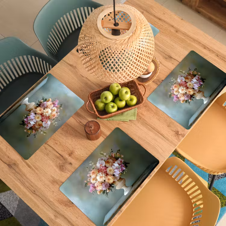 Vinilo para manteles individuales - Orquídea - Ramo - Jarrón - Flores — 3