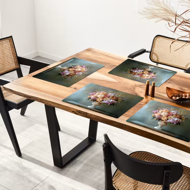 Vinilo para manteles individuales - Orquídea - Ramo - Jarrón - Flores — 4